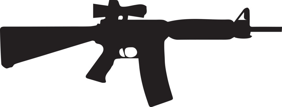gun EPS, gun Silhouette, gun Vector, gun Cut File, gun Vector

