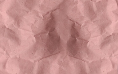 Craft crumpled paper, cardboard background. Brown kraft sheet texture, torn antique page, wallpaper or parchment abstract design