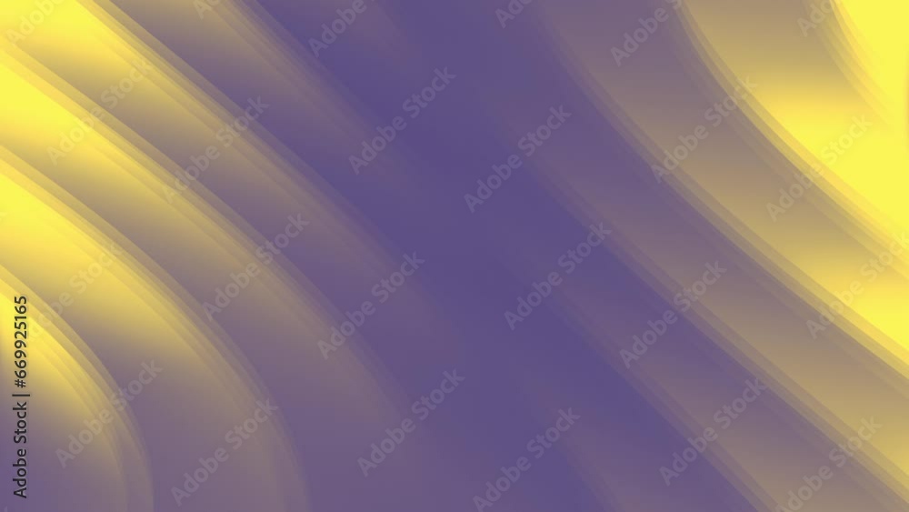 Poster Abstract wavy background. Digital seamless loop animation. 3d rendering 4K