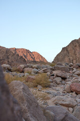 Sinai Mountains, Wadi El-Weshwash, Taba, Egypt. 