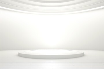 Abstract futuristic architecture background, Minimal technology white backdrop