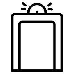 airport security portal line