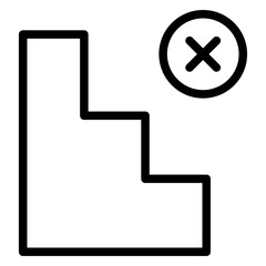 Obraz premium aircraft stairs line