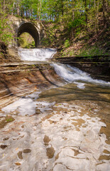 Fototapeta na wymiar Glen Mill Falls, Scenic spot in New York State