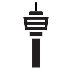 airport control tower glyph