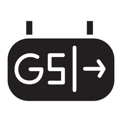 boarding gate glyph