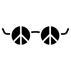 peace glasses icon