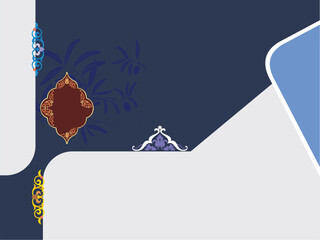 Arabic book cover design vector koran cover page Islamic book cover brochure
