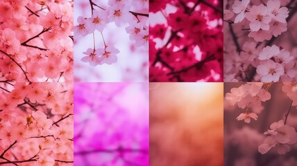 asian cherry blossom floral wallpaper for traditional decoration