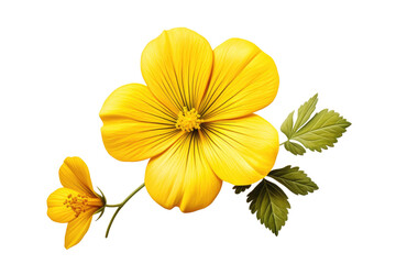 Graceful Damiana Floral Beauty Isolated on Transparent Background