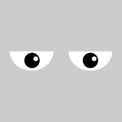 Eyes icon vector. see illustration sign. watch symbol or logo.