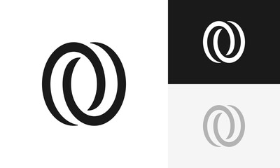 Initials O logo design. Initial O letter logo design vector