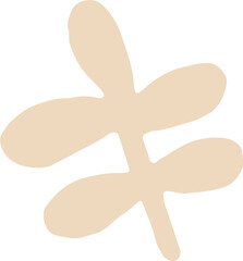 Obraz premium Abstract Leaf Doodle