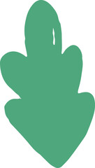 Obraz premium Abstract Leaf Doodle