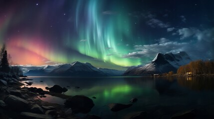 Naklejka premium night sky and clouds