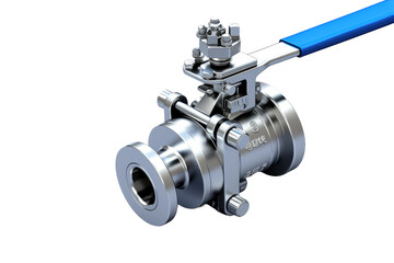 Efficient Floating Ball Valve Technology Isolated on Transparent Background
