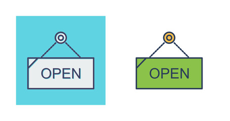 Open Tag Vector Icon