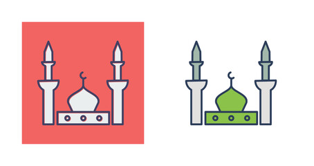 Obraz premium Prophet's Mosque Vector Icon
