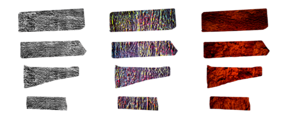 set of wooden logs. Plank with bark texture isolated on transparent background