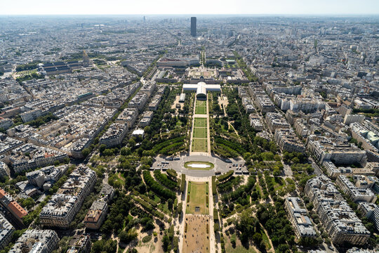 Aerial view of Paris