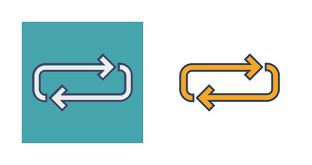 Fototapeta premium Loop Vector Icon
