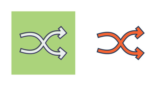 Shuffle Vector Icon