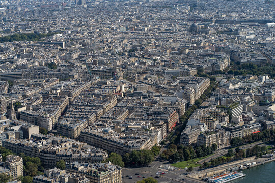 Aerial view of Paris