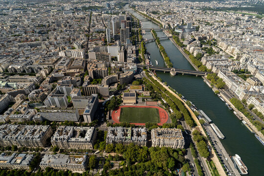 Aerial view of Paris