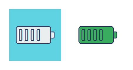 Fototapeta premium Full Battery Vector Icon