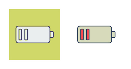 Low Battery Vector Icon