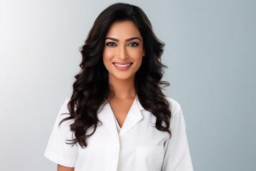 young beautiful indian doctor woman
