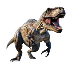 Tyrannosaurus Rex, on transparent background.