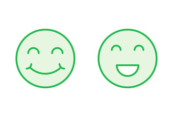 smile icon set. smile emoticon icon. feedback