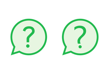 Question icon set. question mark icon vector.
