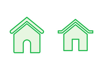 House icon set. Home icon vector