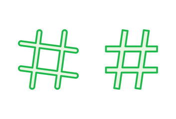 Fototapeta premium Hashtag icon set. hashtag symbol