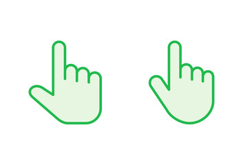 Hand icon set. hand vector icon, palm,click