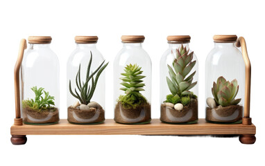 Mini Succulent Terrarium Collection Transparent PNG