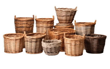 Organizing with Wicker Baskets Transparent PNG