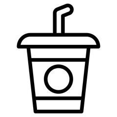 cup drink line icon