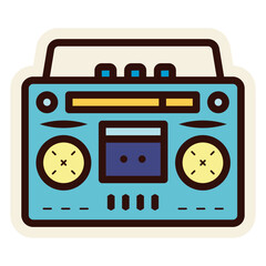 boombox sticker