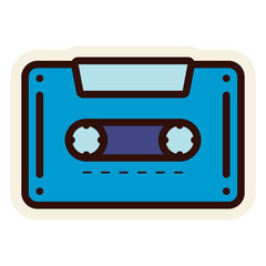 Naklejka premium cassette tape sticker