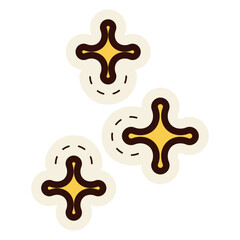 shining stars sticker
