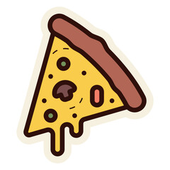 pizza slice sticker