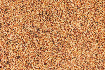 Top view Kozinak healthy cake, Snacks from peanuts, pine nuts. Concept modern food industry