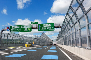 新名神高速道路　神戸ジャンクション（兵庫県神戸市）