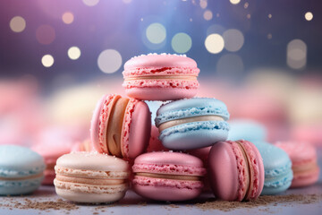 Obraz premium sweet tasty colorful macaroons