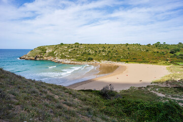 nudist beach,, Sonabia, Castro Urdiales, Cantabria, Spain