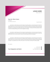 Modern corporate business letterhead design