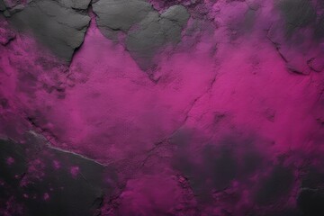 Naklejka premium black purple magenta pink background abstract light dark gradient painted old rough concrete wall